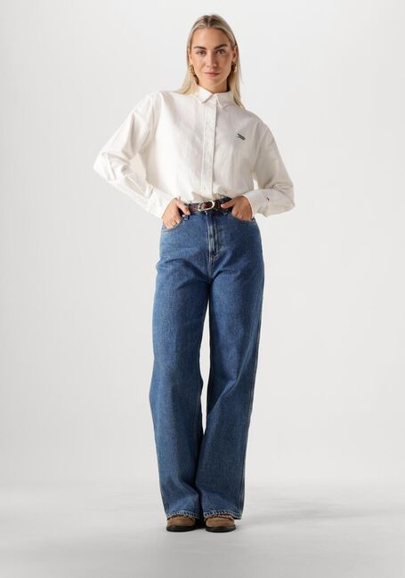 Ecru TOMMY JEANS Blusen TJW RLX SCRIPT OXFORD SHIRT - large
