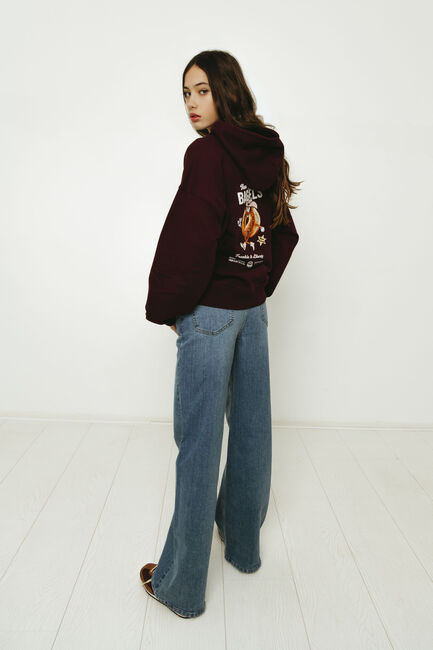 Bordeaux FRANKIE & LIBERTY Pullover TAISSA HOODIE - large