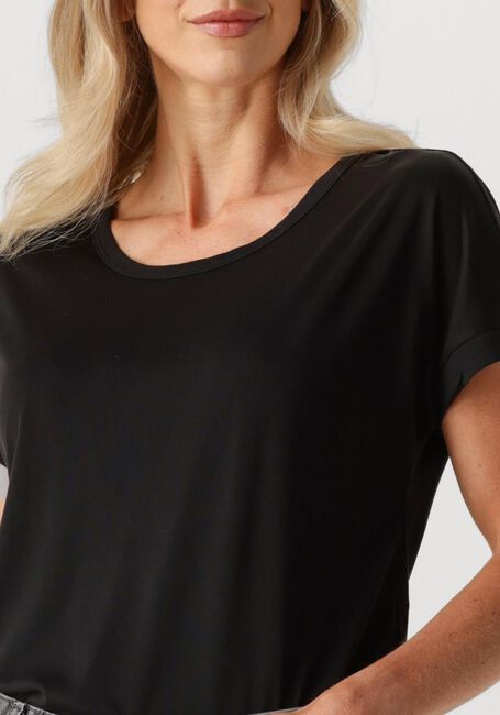 Schwarze MSCH COPENHAGEN T-shirt FENYA MODAL TEE - large