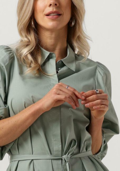 Grüne MSCH COPENHAGEN Minikleid MSCHCEDRICA ABIELLA 3/4 SHIRT DRESS - large