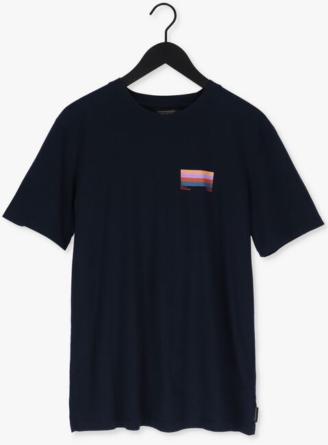 Dunkelblau SCOTCH & SODA T-shirt GRAPHIC LOGO T-SHIRT IN ORGANI - large