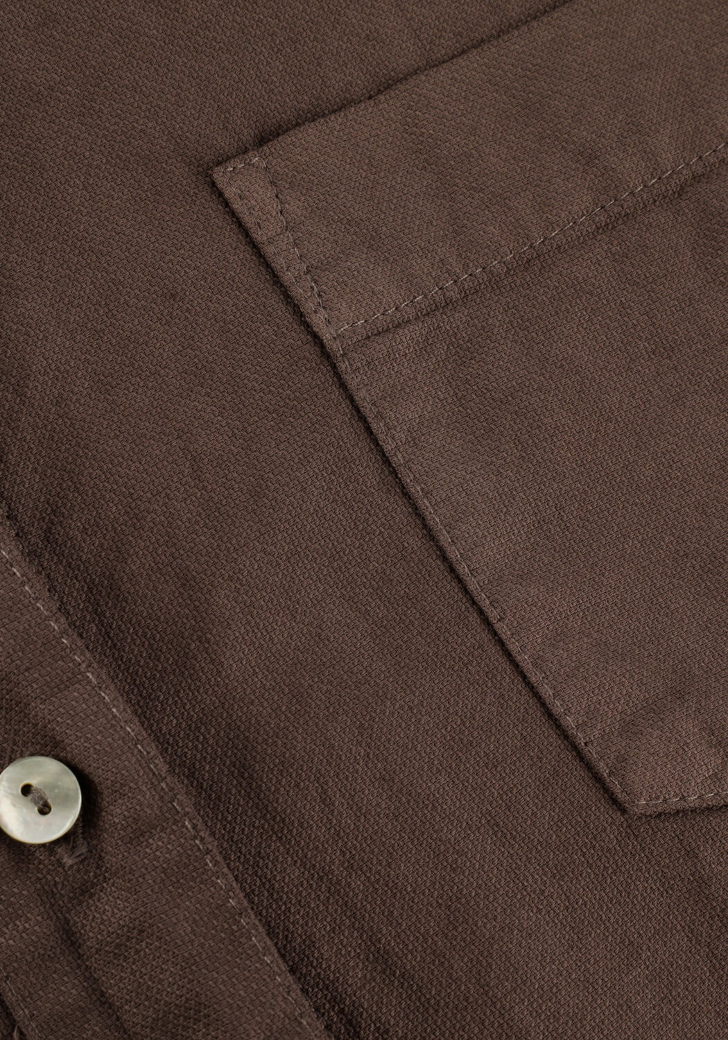 Braune 10DAYS Blusen PIQUE WOVEN SHIRT - large