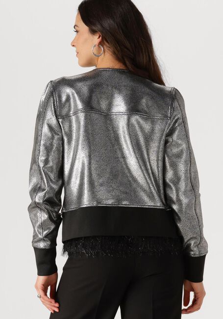 Silberne JANSEN AMSTERDAM Jack CS 271 BOMBER WITH ZIPPER - large