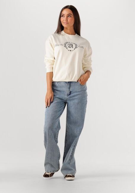 Creme ALIX THE LABEL Sweatshirt LADIES KNITTED COLLAGE SWEATER - large