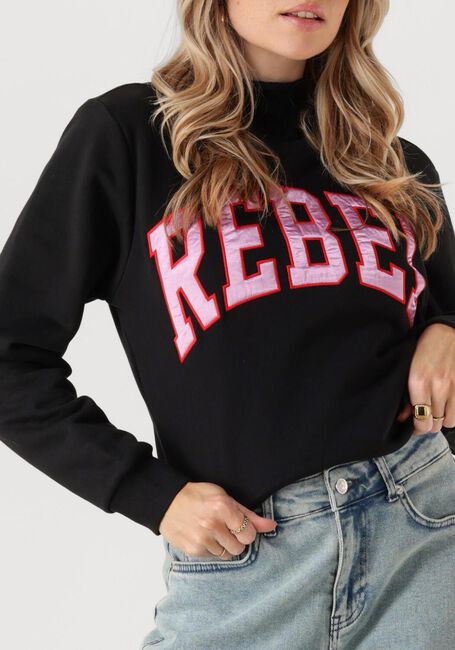 Schwarze COLOURFUL REBEL Pullover REBEL PATCH RELAXED FIT - large