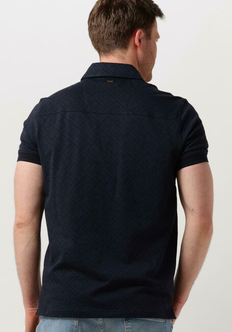 Blaue PME LEGEND Polo-Shirt SHORT SLEEVE POLO JACQUARD JERSEY - large