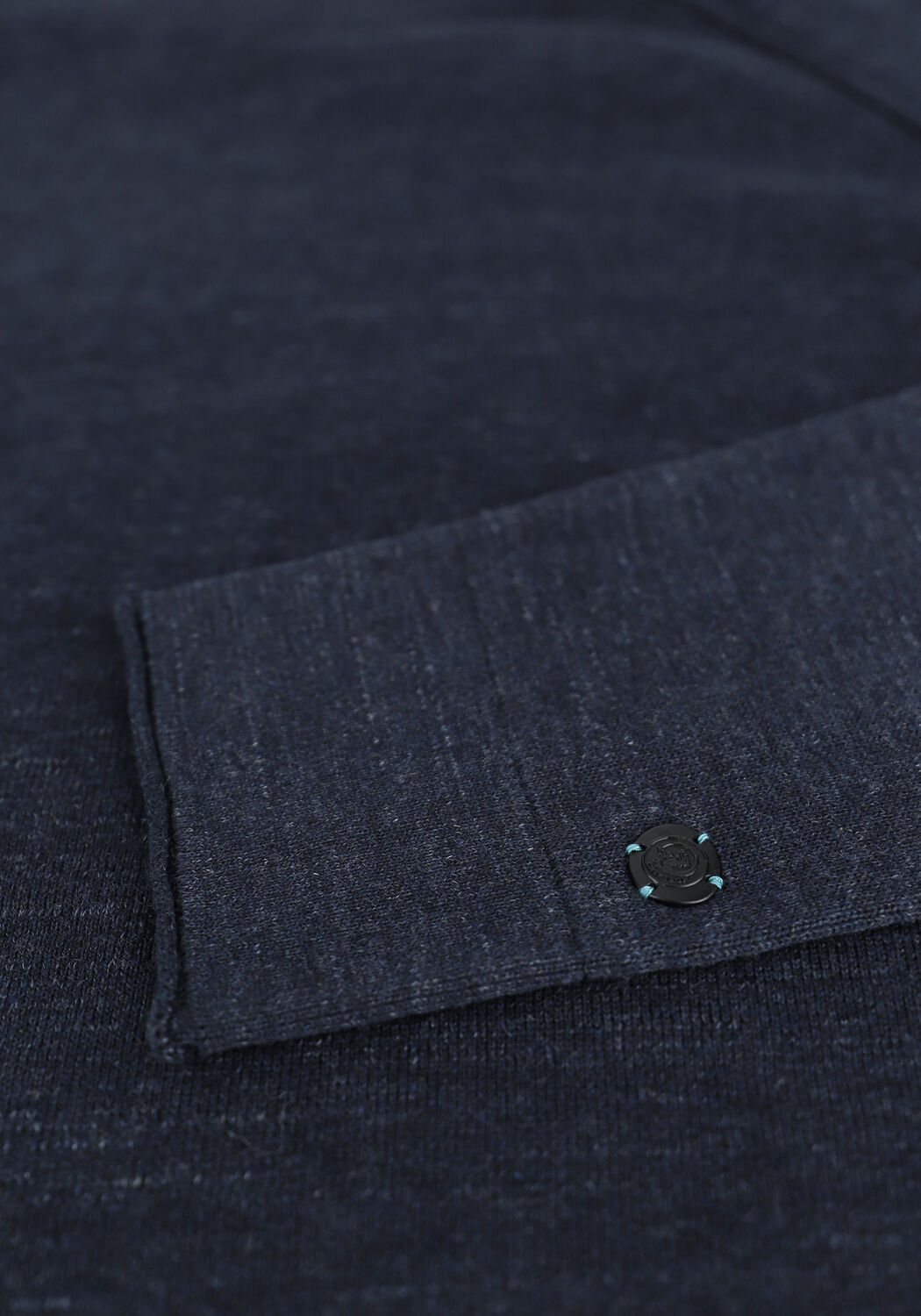 Dunkelblau CAST IRON Pullover MOCK NECK SLIM FIT COTTON HEAT - large