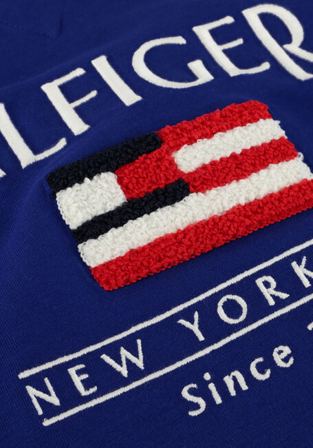 Blaue TOMMY HILFIGER T-shirt HILFIGER FLAG TERRY EMB TEE SS - large