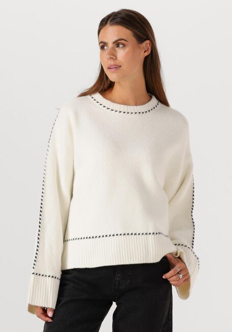 Nicht-gerade weiss NEO NOIR Pullover ROEME KNIT STITCH BLOUSE - large
