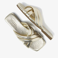 Goldfarbene VIA VAI Pantolette KIKI LOT - medium
