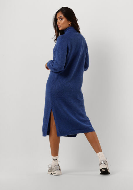 Blaue Y.A.S. Midikleid YASBALIS LS FUNNEL KNIT DRESS - large