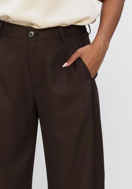 Braune NEO NOIR Weite Hose ESSIALL STRUCTURE PANTS - large