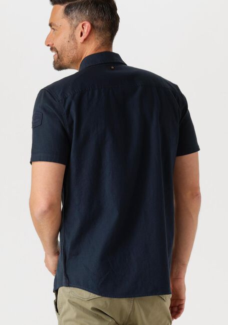 Blaue PME LEGEND Casual-Oberhemd SHORT SLEEVE SHIRT SLUB COTTON - large