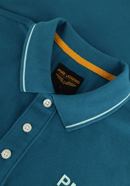 Blaue PME LEGEND Polo-Shirt SHORT SLEEVE POLO STRETCH PIQUE PACKAGE - large