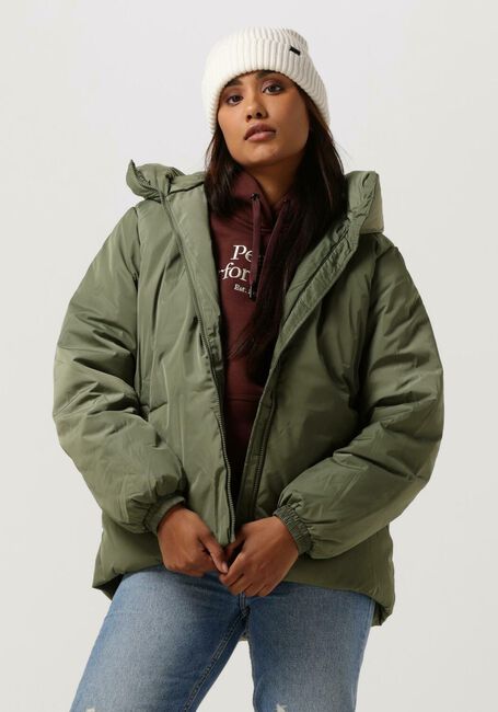 Grüne MSCH COPENHAGEN Wattierte Jack NORINA KAYSA HOOD JACKET - large