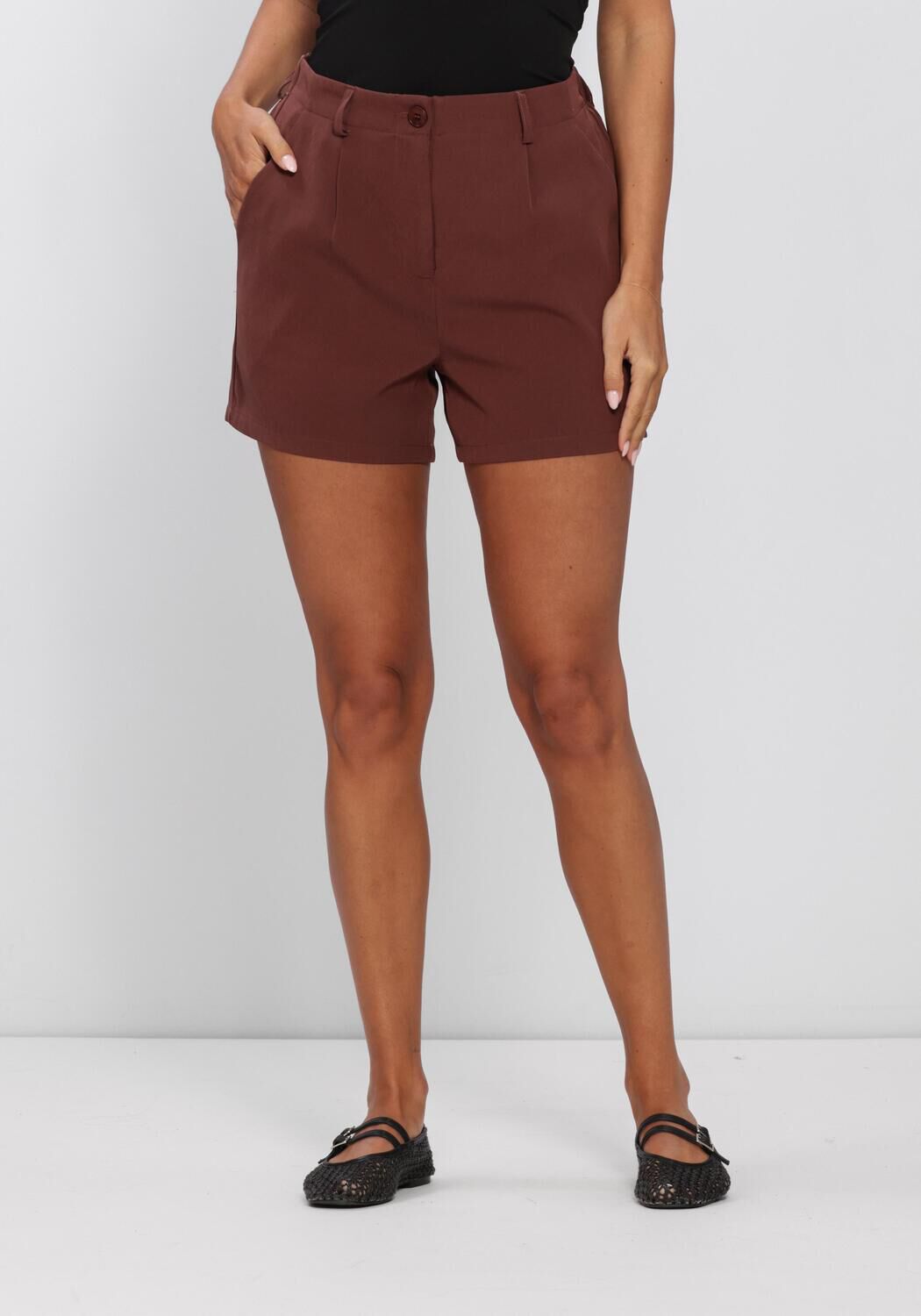 Braune YDENCE Hosen SHORT JENNY - large