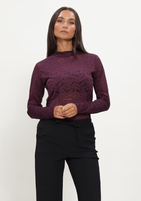 Bordeaux STUDIO ANNELOES Top REAGAN LACE TOP - large