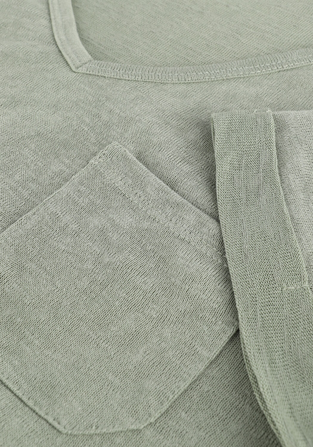 Gr&uuml;ne OBJECT T-shirt OBJETESSI SLUB S/S V-NECK NOOS - large