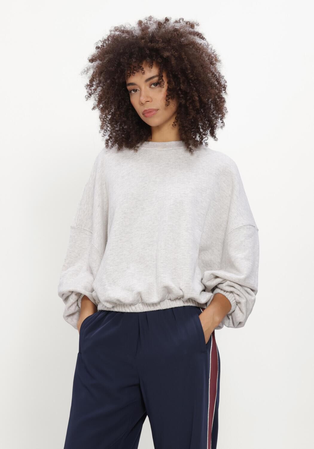 Hellgrau CATWALK JUNKIE Sweatshirt OVERSIZED GRAPHIC SWEATER - large