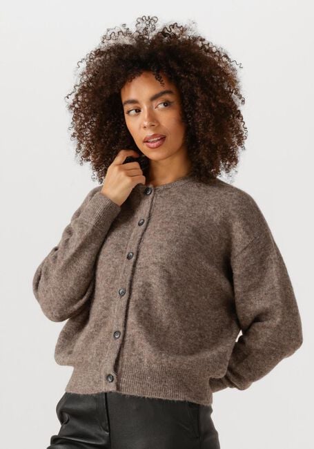 Taupe KNIT-TED Strickjacke BRITNEY - large