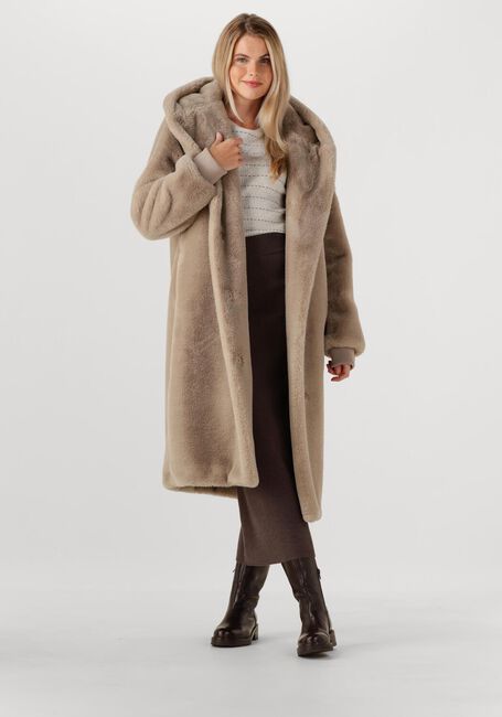 Beige MOSCOW Fake-Fur-Jack 08-08-EVELYN-3 - large