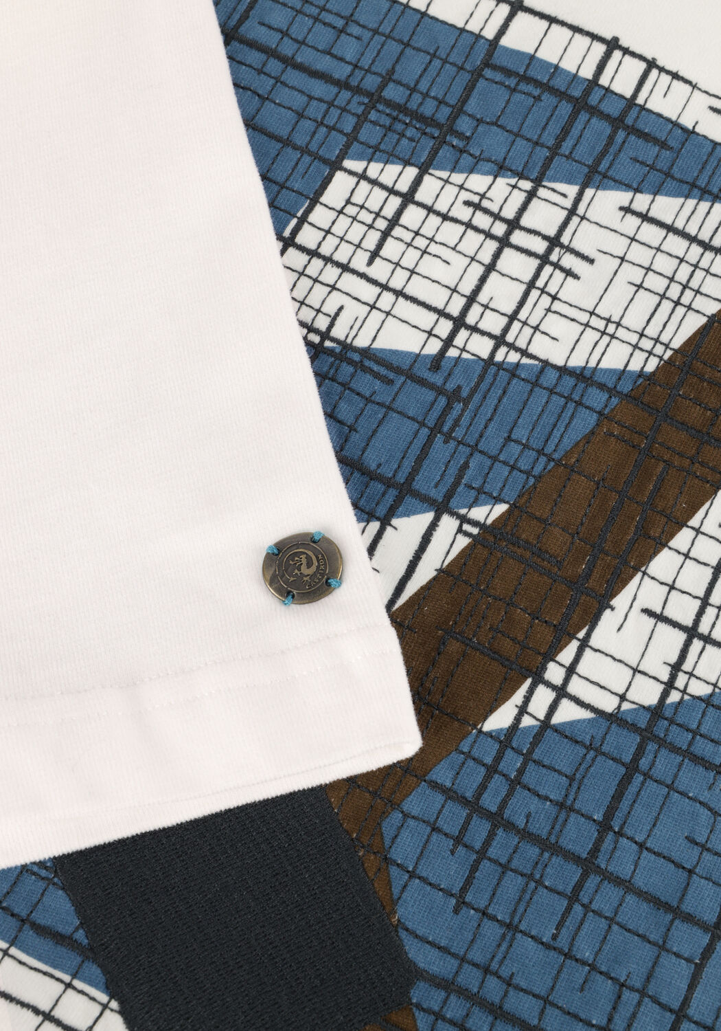 Wei&szlig;e CAST IRON T-shirt SHORT SLEEVE R-NECK REGULAR FIT JERSEY PEACHED - large