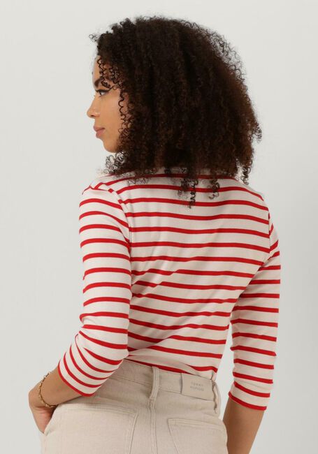 Weiße TOMMY HILFIGER  SLIM CODY RIB STP B-NK 3/4SLV - large
