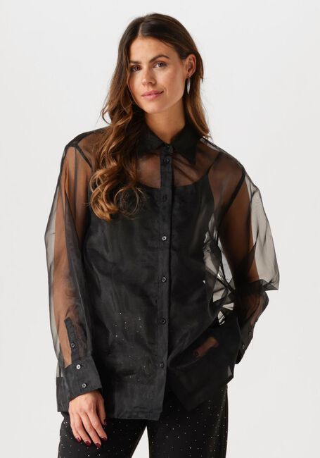 Schwarze MSCH COPENHAGEN Blusen MSCHLITA SHIRT - large