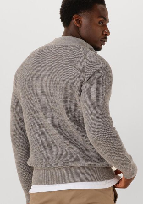Taupe GENTILUOMO Pullover TURTLE ZIP - large