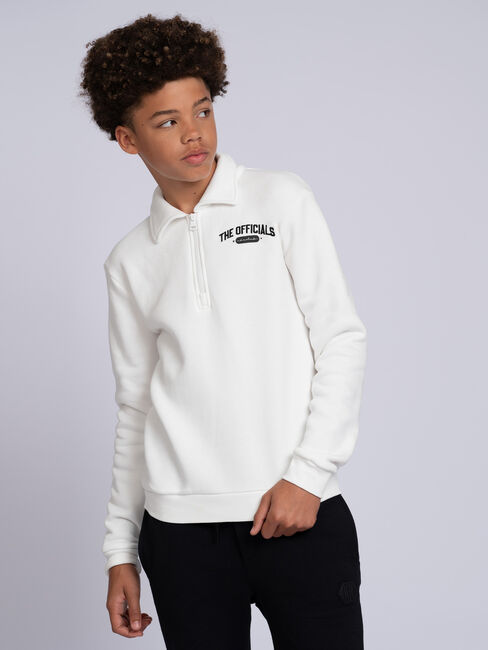 Weiße NIK & NIK Sweatshirt OFFICIALS SWEATSHIRT - large
