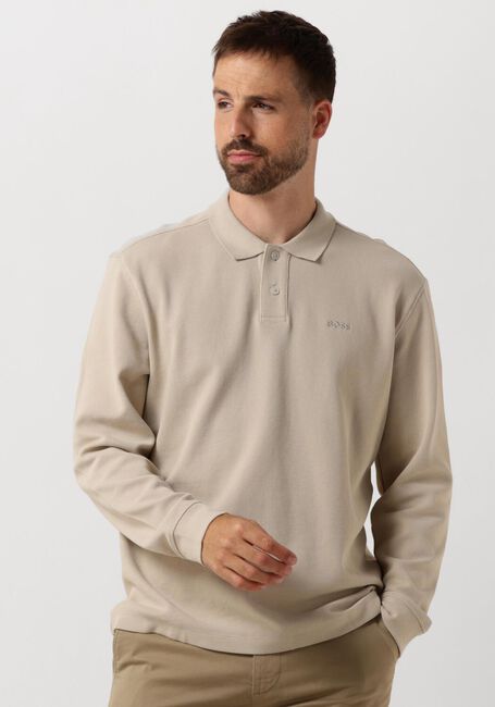 Beige BOSS ORANGE Polo-Shirt PATEMPESTO LONG - large