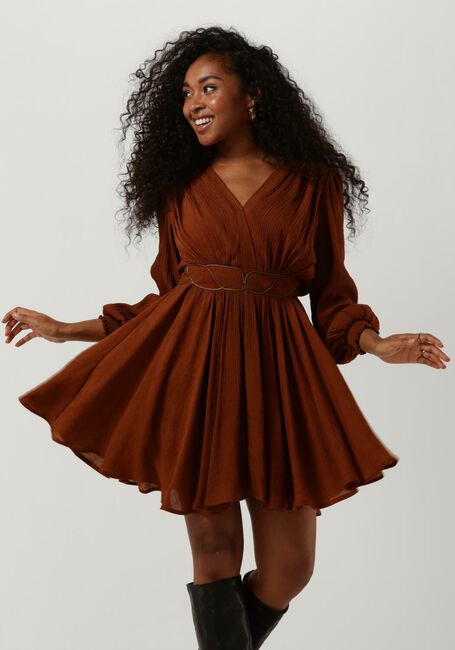 Braune LOUIZON Minikleid AMINE ROBE - large
