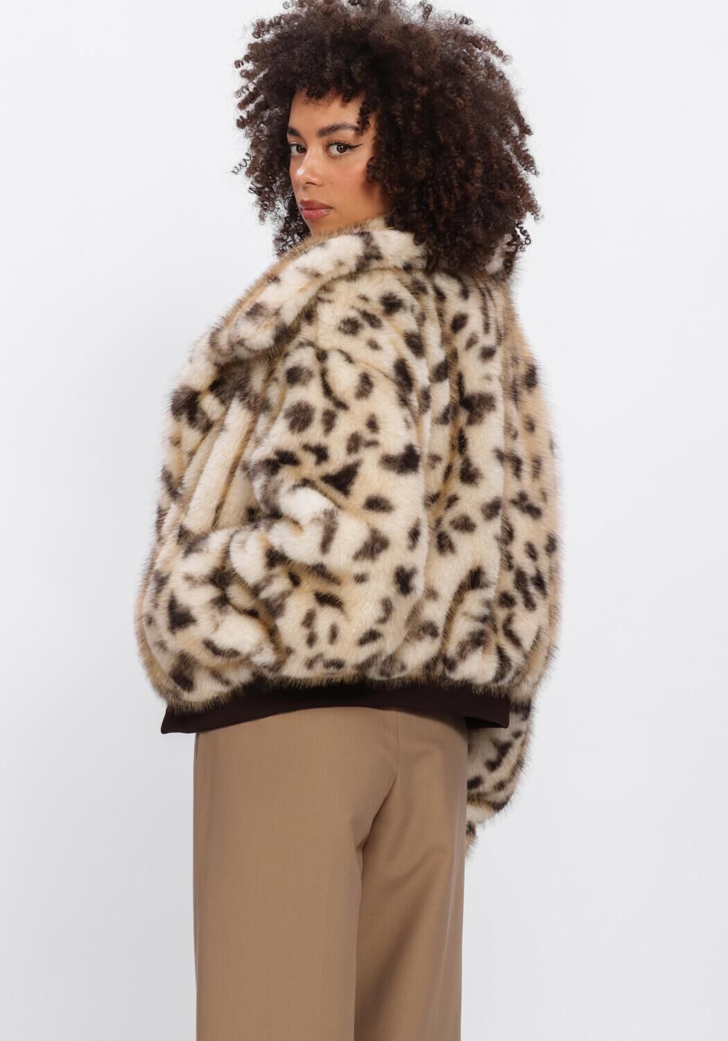 Beige HARPER & YVE Fake-Fur-Jack STACY-JA - large
