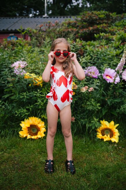 Rote DAILY BRAT Badeanzüge ADORE SWIMSUIT - large