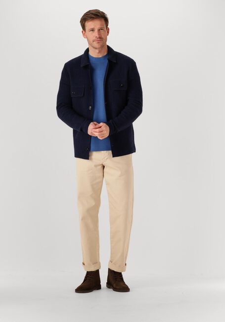 Dunkelblau SELECTED MEN Overshirt SLHNEALY LS KNIT WORKWEAR CARDIGAN - large