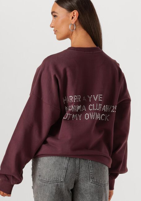 Bordeaux HARPER & YVE Sweatshirt RHINESTONE-SW - large
