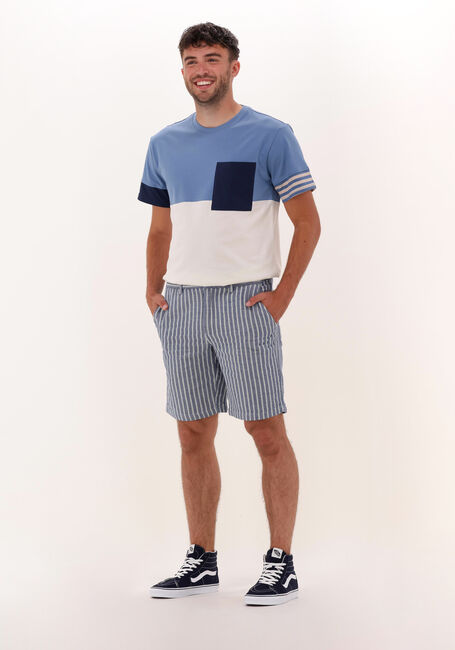 Blaue ANERKJENDT Kurze Hose AKLT JOHN STRIPE SHORTS - large