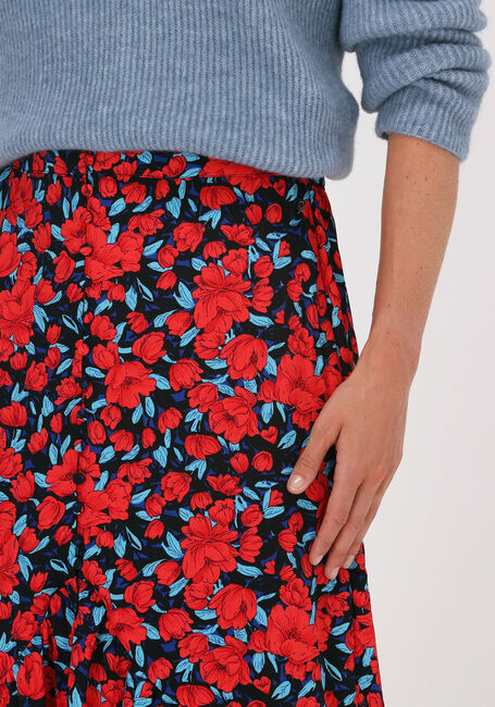 Mehrfarbige/Bunte COLOURFUL REBEL Midirock RIVE ROSES HIGH LOW SKIRT - large