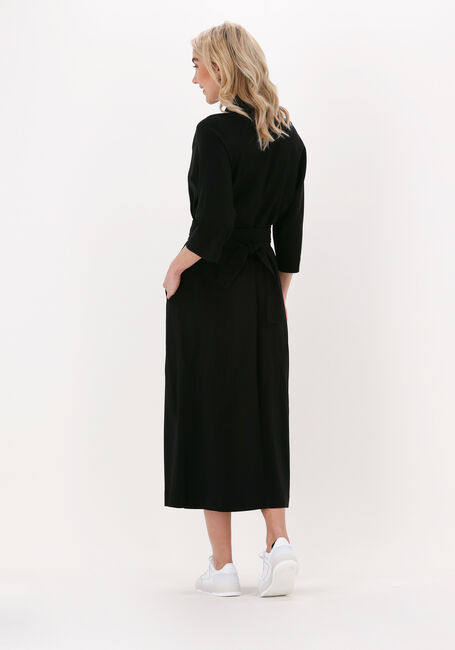 Schwarze VANILIA Midikleid REVER SHIRT DRESS - large