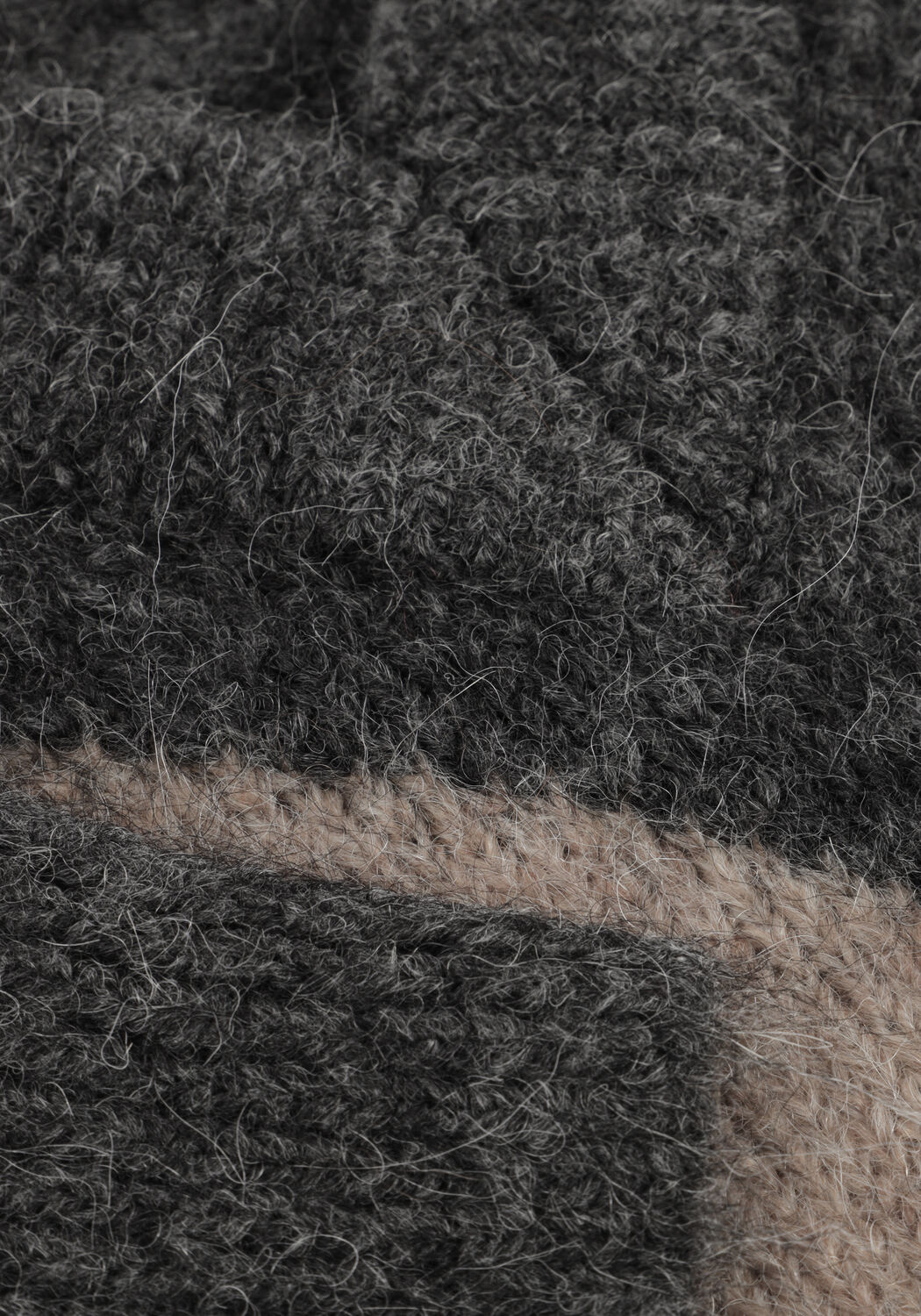 Mehrfarbige/Bunte ROUGE EDIT Pullover ROUARGYLE LS V NECK KNIT - large