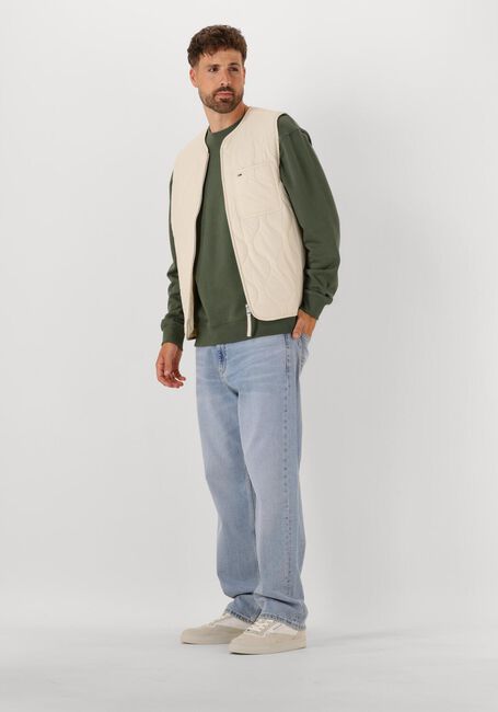 Weiße TOMMY JEANS Wattierte Jack TJM QUILTED VEST EXT - large