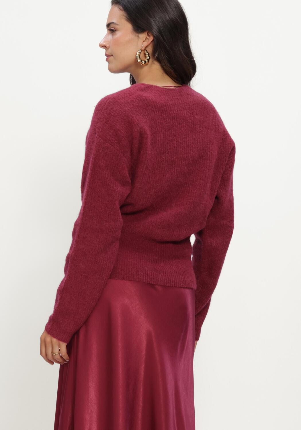 Bordeaux MSCH COPENHAGEN Pullover MSCHBONDIE HOPE V PULLOVER - large