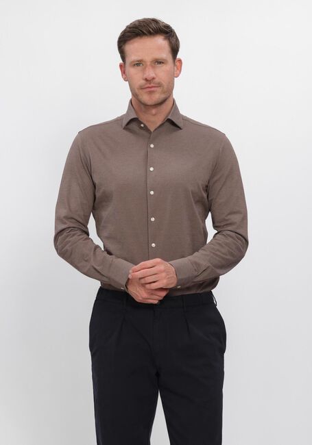 Braune PROFUOMO Casual-Oberhemd SHIRT ONE PIECE - large