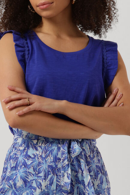 Blaue FABIENNE CHAPOT Top PHIL FRILL TEE 305 - large