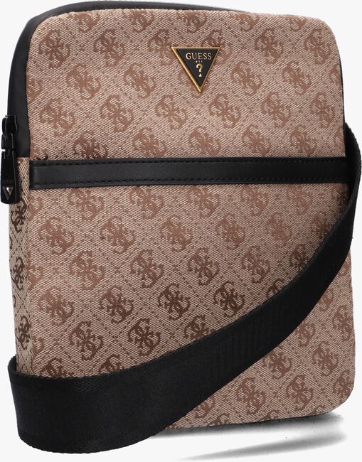 Braune GUESS Reportertasche VEZZOLA JACQUARD XBODY - large