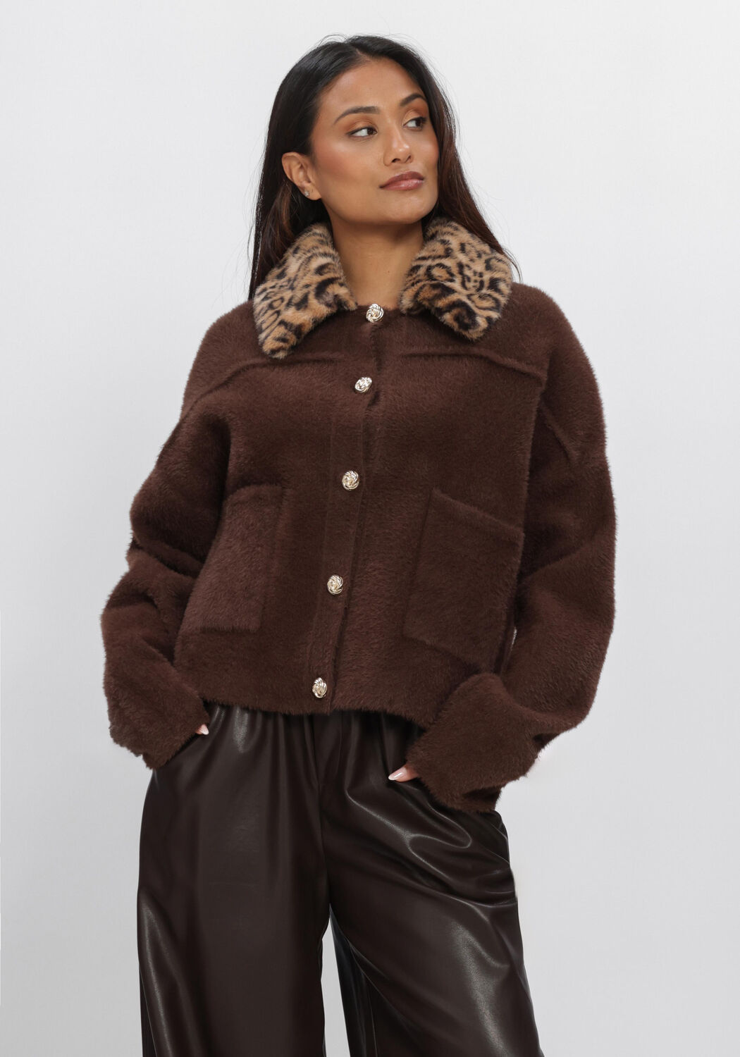 Braune AMAYA AMSTERDAM Pullover LINA KNITWEAR - large