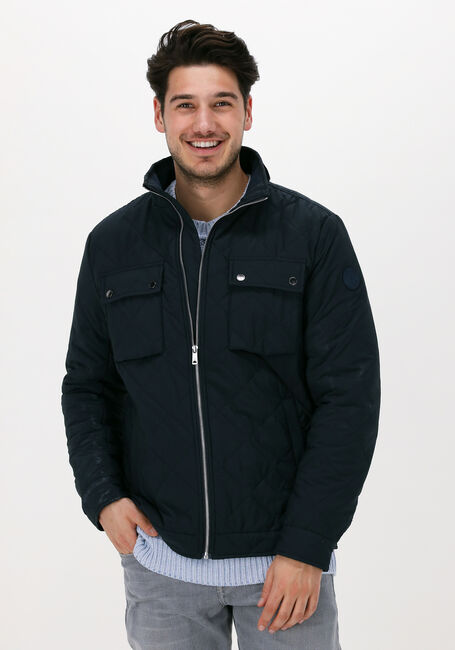 Dunkelblau SCOTCH & SODA Jack QUILTED SHORT JACKET WITH REPR - large