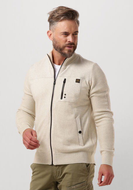 Beige PME LEGEND Strickjacke ZIP JACKET KNIT SWEAT COMBINATION | Omoda