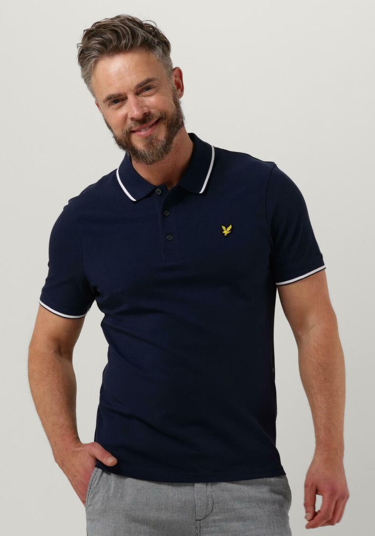 dunkelblau lyle & scott polo-shirt tipped polo shirt