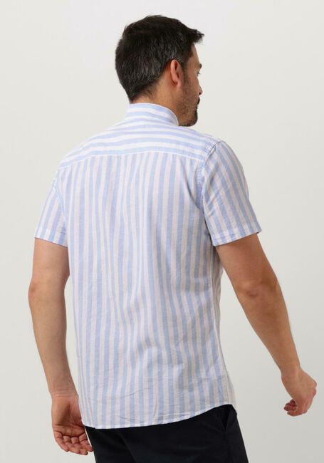 Blaue SELECTED HOMME Casual-Oberhemd SLHSLIMNEW-LINEN SHIRTS SS CLASSIC W - large